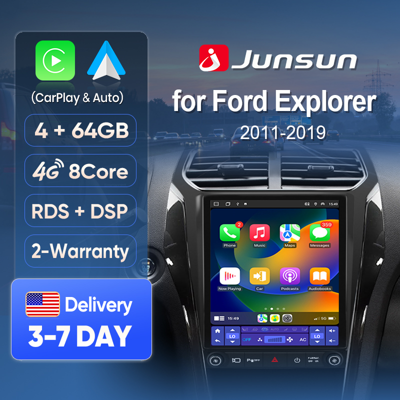 Traditional Korean Lifestyle - Junsun Wireless CarPlay Screen for Ford