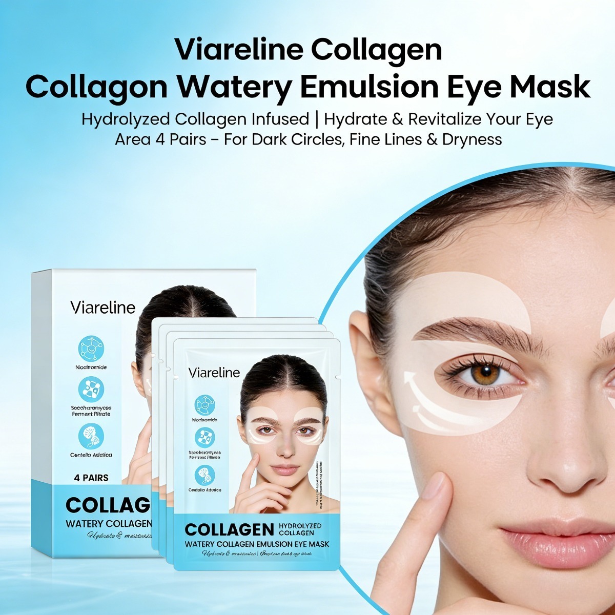 Collagen Eye Patches Reduce Fi - Sheet Mask Collagen ulasan dan harga