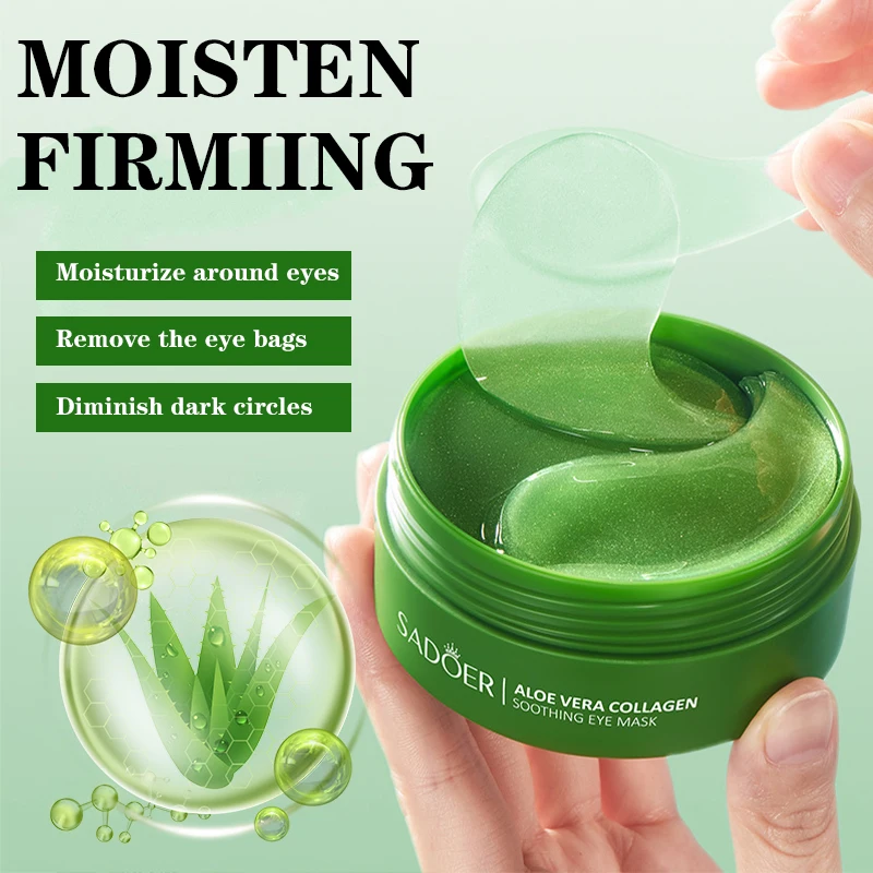 60pcs Aloe Vera Collagen Eye M - Sheet Mask Collagen ulasan dan harga