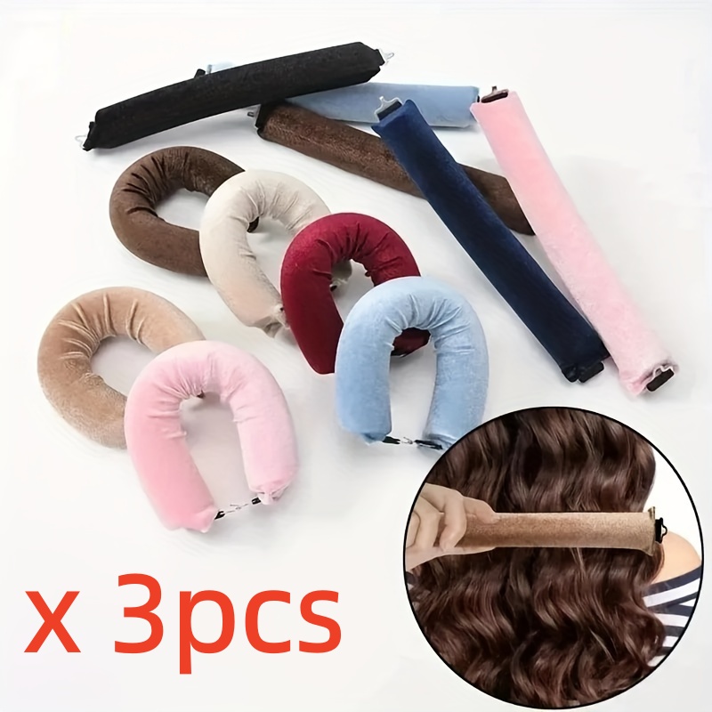 3pcs/pack Heatless Hair Curler - Sleeping Pack Overnight ulasan dan harga