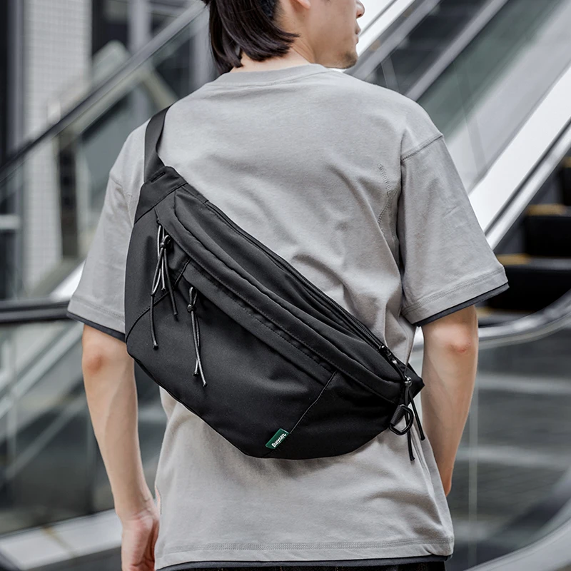 오버사이즈 방수 옥스포드 체스트 백, 크로스 바디 백, - Korean Lifestyle Student ulasan dan harga