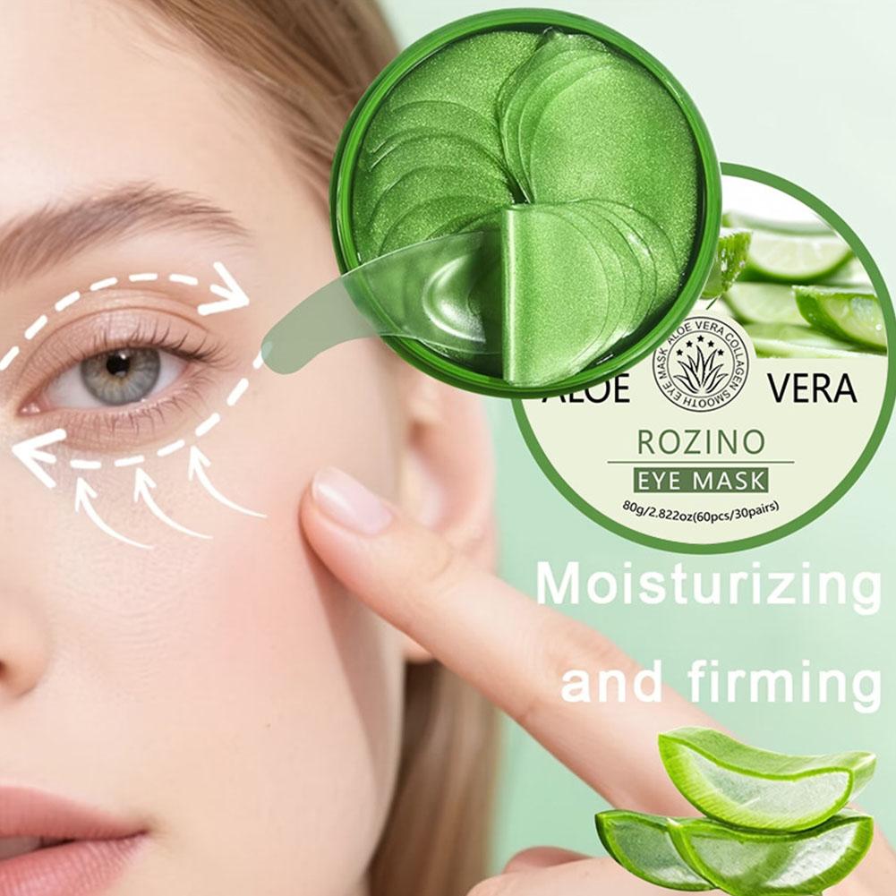 60pcs Aloe Vera Collagen Eye M - Sheet Mask Collagen ulasan dan harga