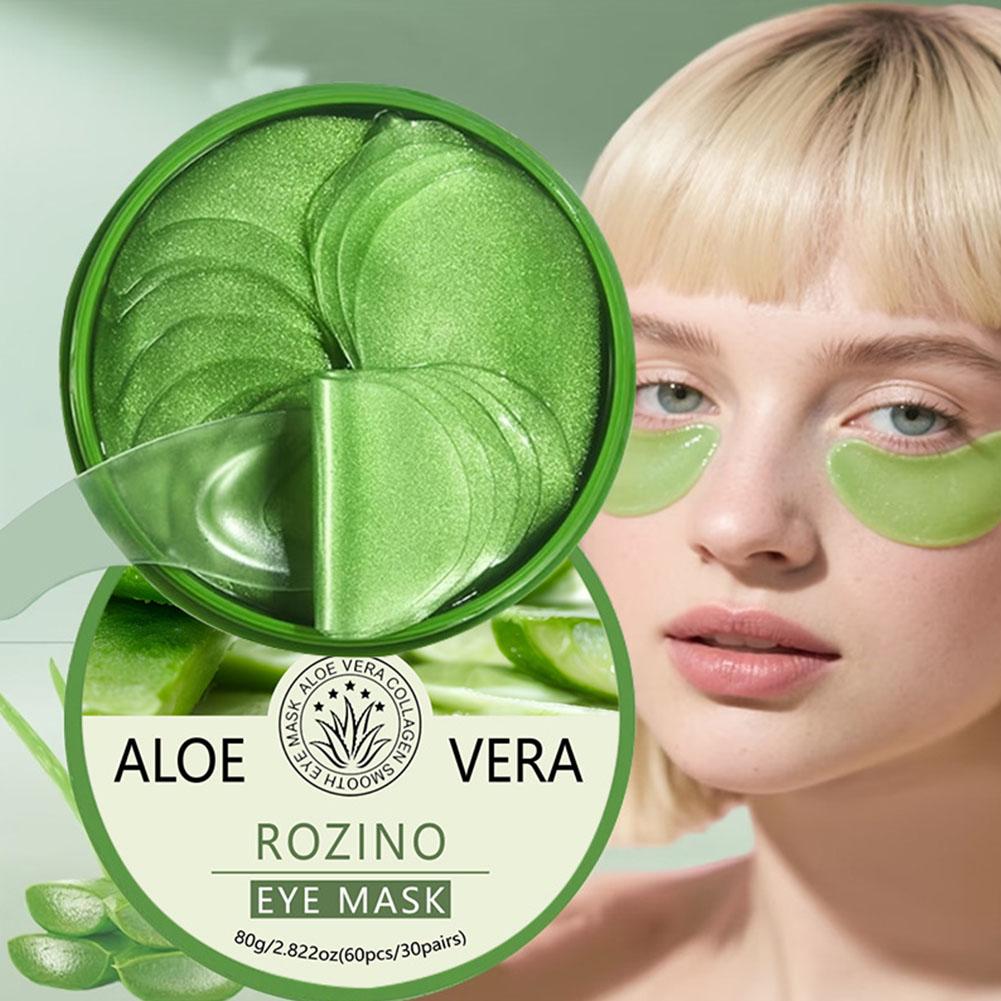 60pcs Aloe Vera Collagen Eye M - Sheet Mask Collagen ulasan dan harga