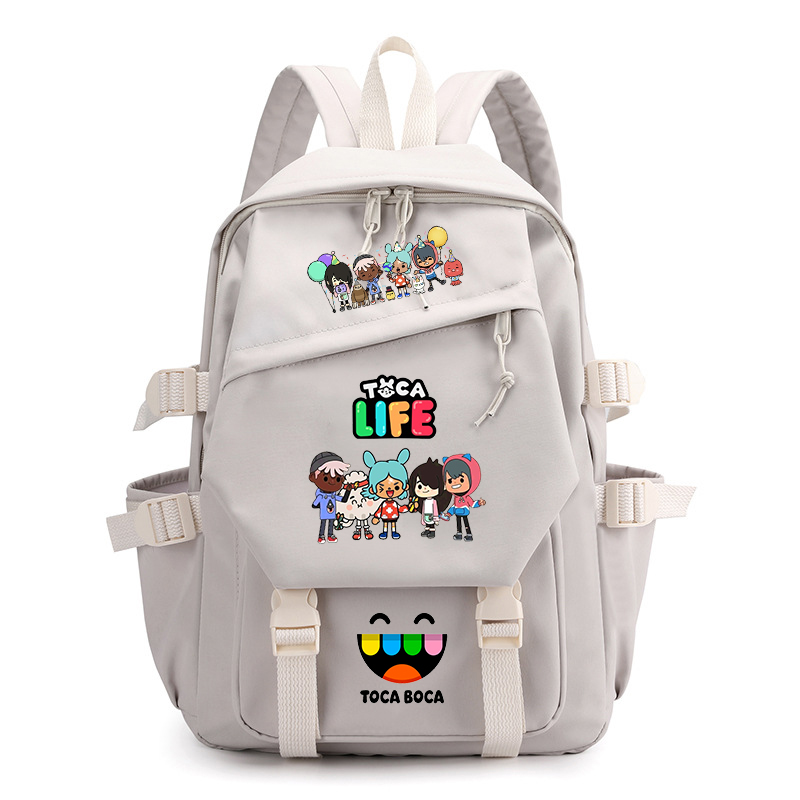 Toca Life World Print Backpack - Korean Lifestyle Student ulasan dan harga