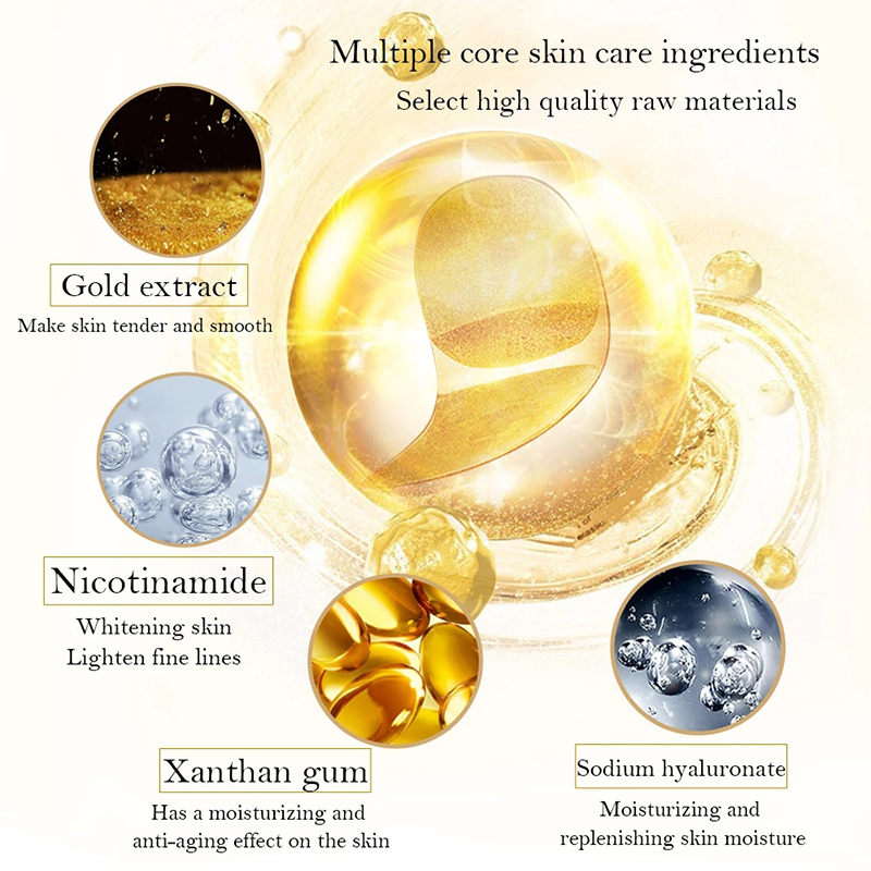 5/10/20/30 Pairs Crystal Gold  - Sheet Mask Collagen ulasan dan harga