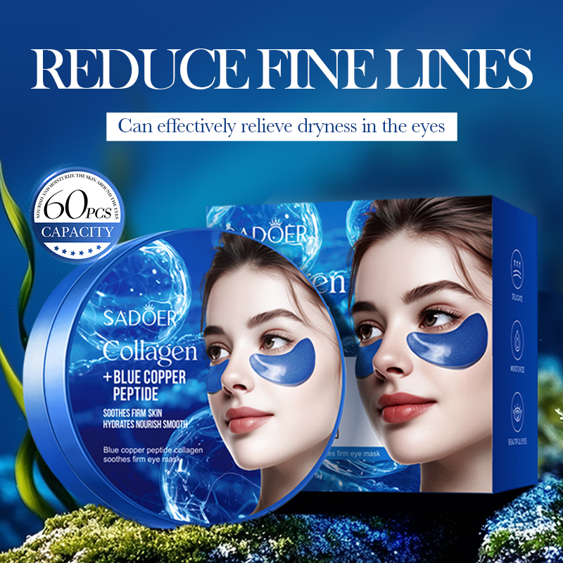 60pcs SADOER Caffeine Crystal  - Sheet Mask Collagen ulasan dan harga